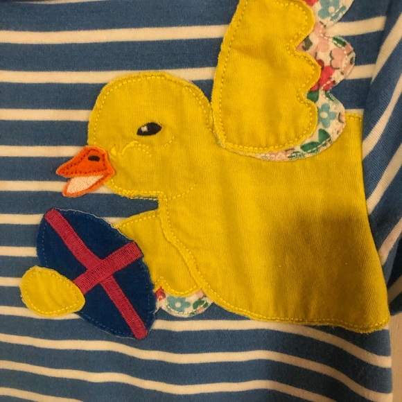 Mini Boden Blue and Pink Striped Dress - Picture 5 of 5